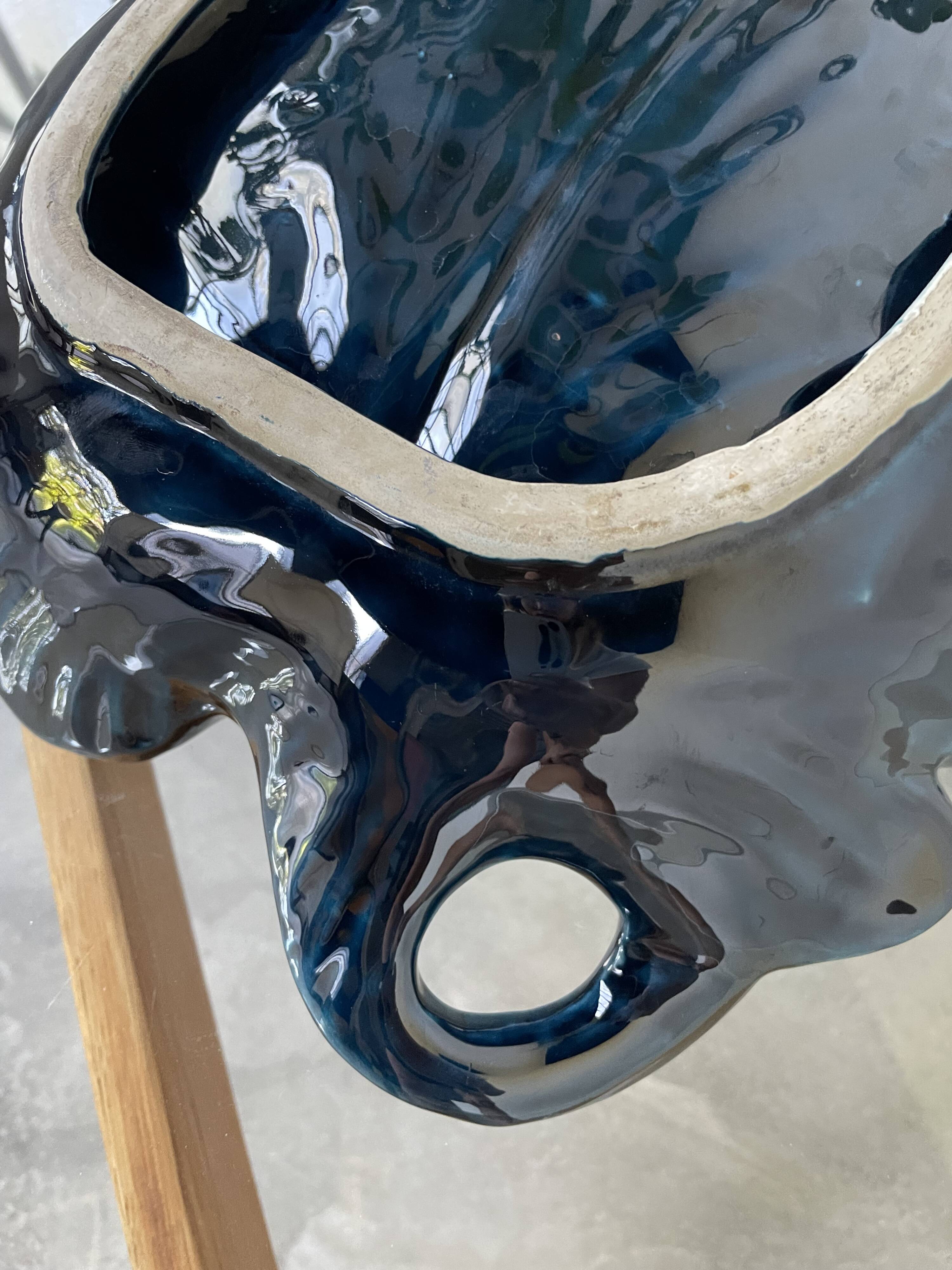 Large Vallauris leaf dish