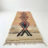 Moroccan Boujad hallway rug beige 75 x 280 cm