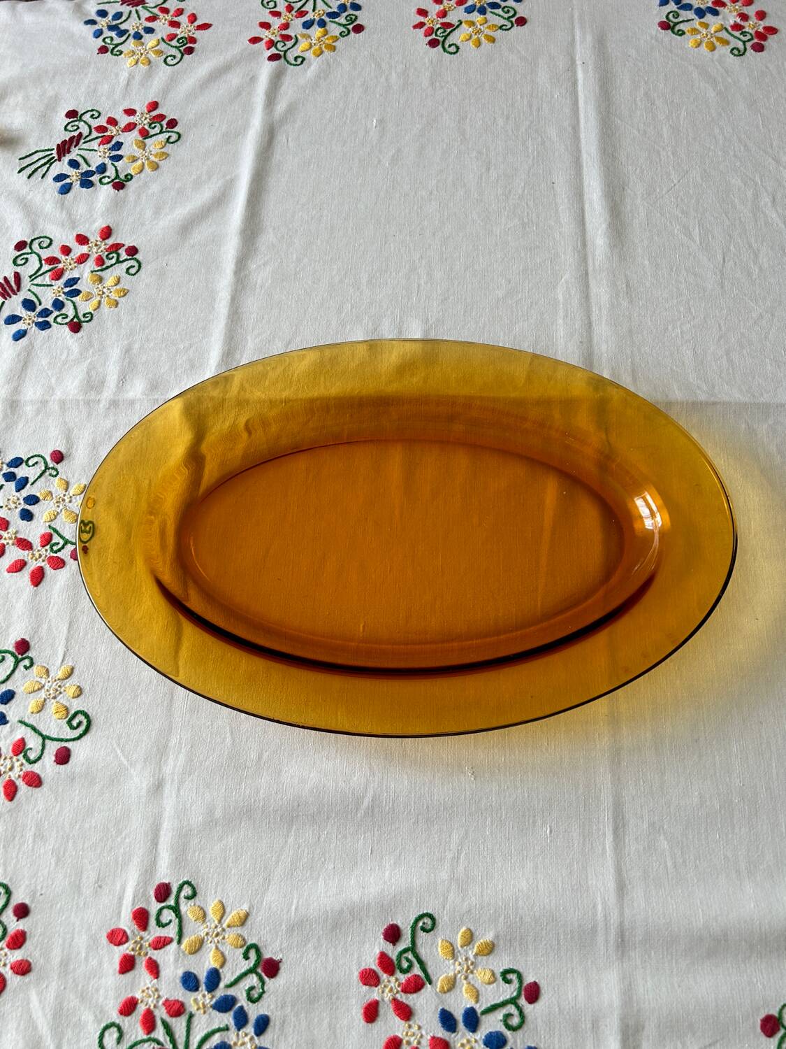 Duralex Amber Serving Dish Made in France