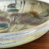 Ceramic table middle of Lega Faenza Italy 1960s