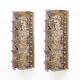 Pair of Mid-century Modern Style Italian Murano Glass and Brass Sconces