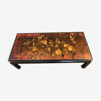 Asian coffee table with tray decorations Japan