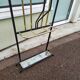Cloakroom coat rack hat umbrella metal and vintage brass