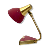 Perforated brass table lamp 1950