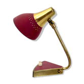 Perforated brass table lamp 1950