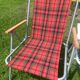 Checkered camping chair