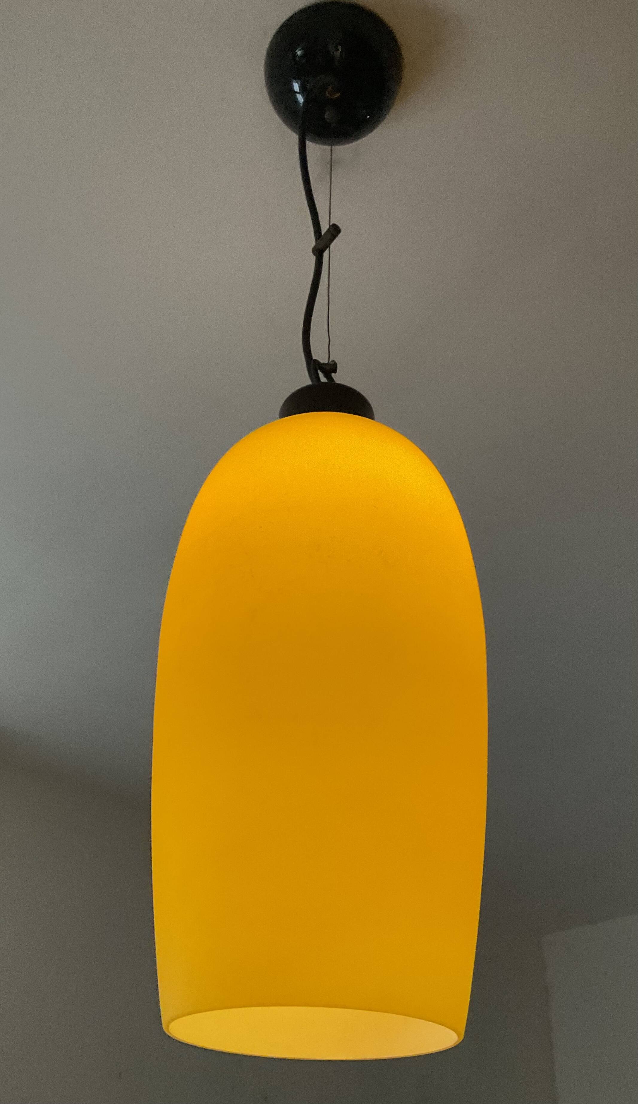 Piet Kramer Leuchten design pendant light in glass paste