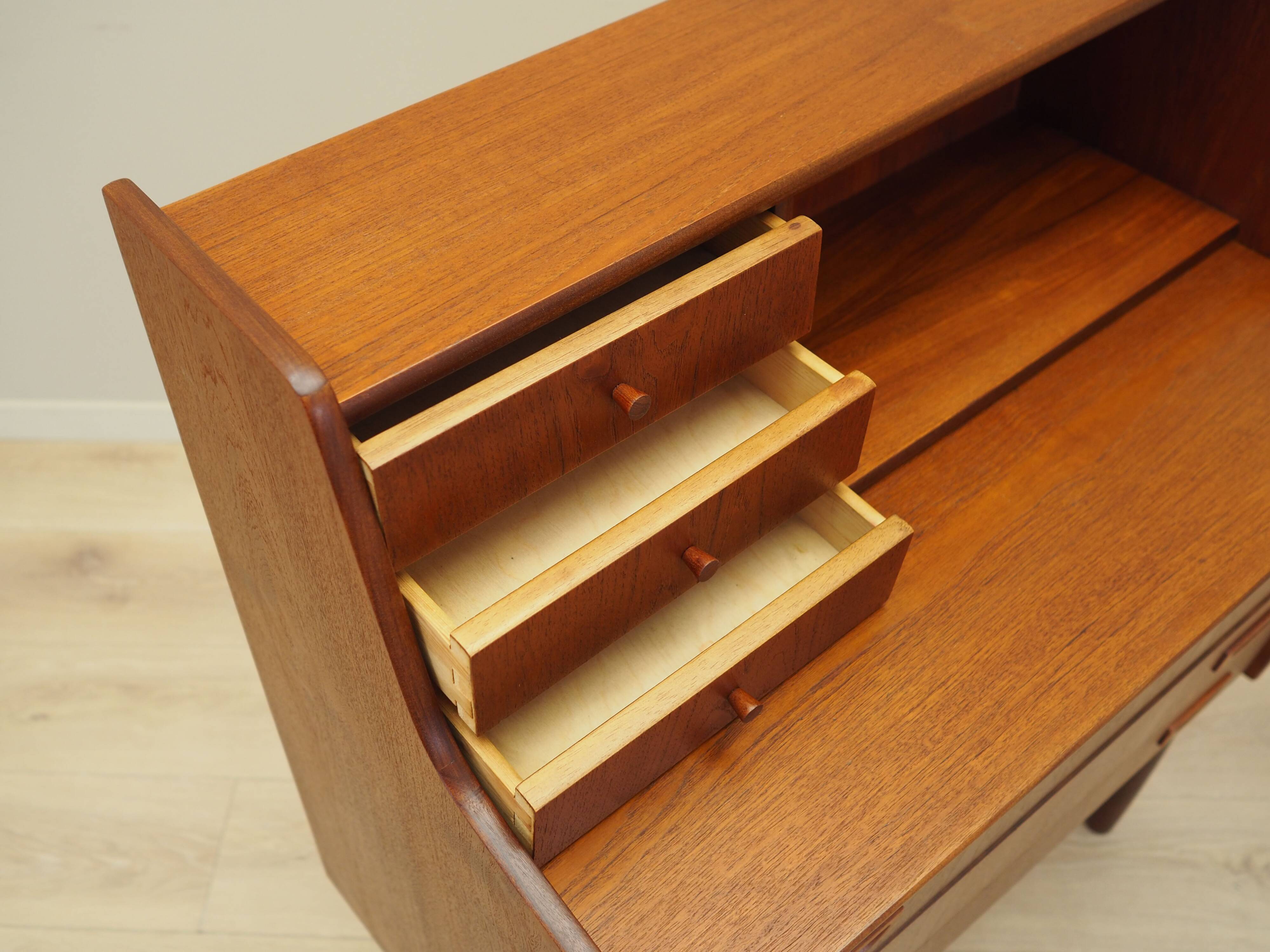 Teak secretary, Danish design, 1970s, production: Denmark