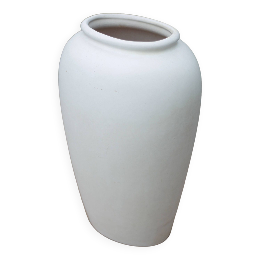 West Germany Scheurich 504-30 ceramic vase, decorative vase, white 