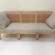 3-seater rattan and canning sofa