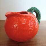 Orange pitcher in Corsican slip