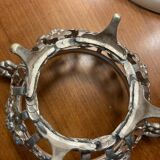 Sugar bowl, silver-plated bonbonnière, late 19th century.