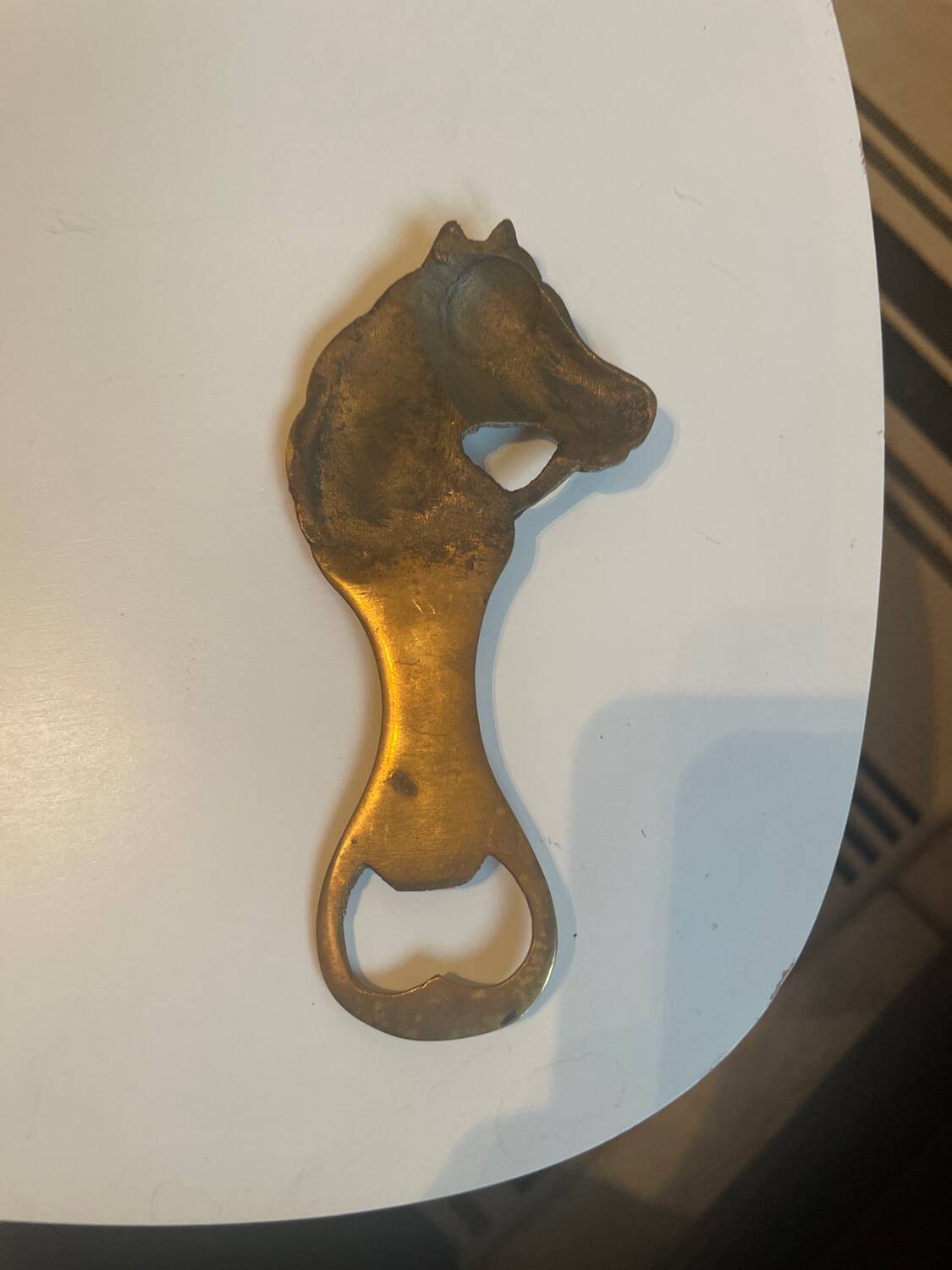 Brass bottle opener - horse