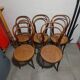 Set of 5 bentwood bistro chairs in THONET style no. 14