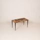 Table basse rectangulaire en parchemin par Aldo Tura 1950