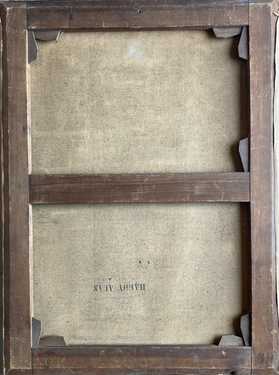 Grande étude de peinture à l'huile représentant un nu féminin vers 1900