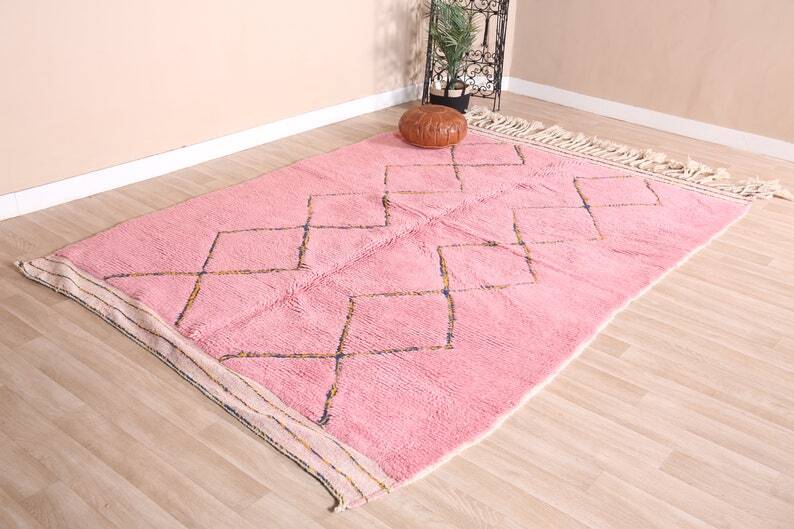 Handwoven natural wool rug 250/250 cm