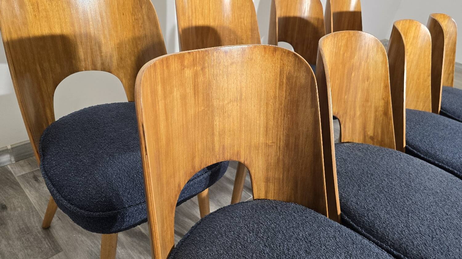 Dining Chairs by Oswald Haerdtl, 1950s, Set of 8