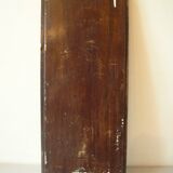 Ancien miroir glace en verre biseauté cadre en bois sculpté 58 cm déco rétro