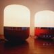 Two Midcentury Table Lamps, Space Age, Adriano Rampoldi, Italy, 1970s