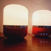 Two Midcentury Table Lamps, Space Age, Adriano Rampoldi, Italy, 1970s
