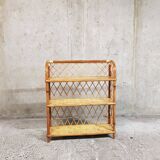 Rattan shelf