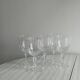 5 grands verres à vin / eau en cristal.