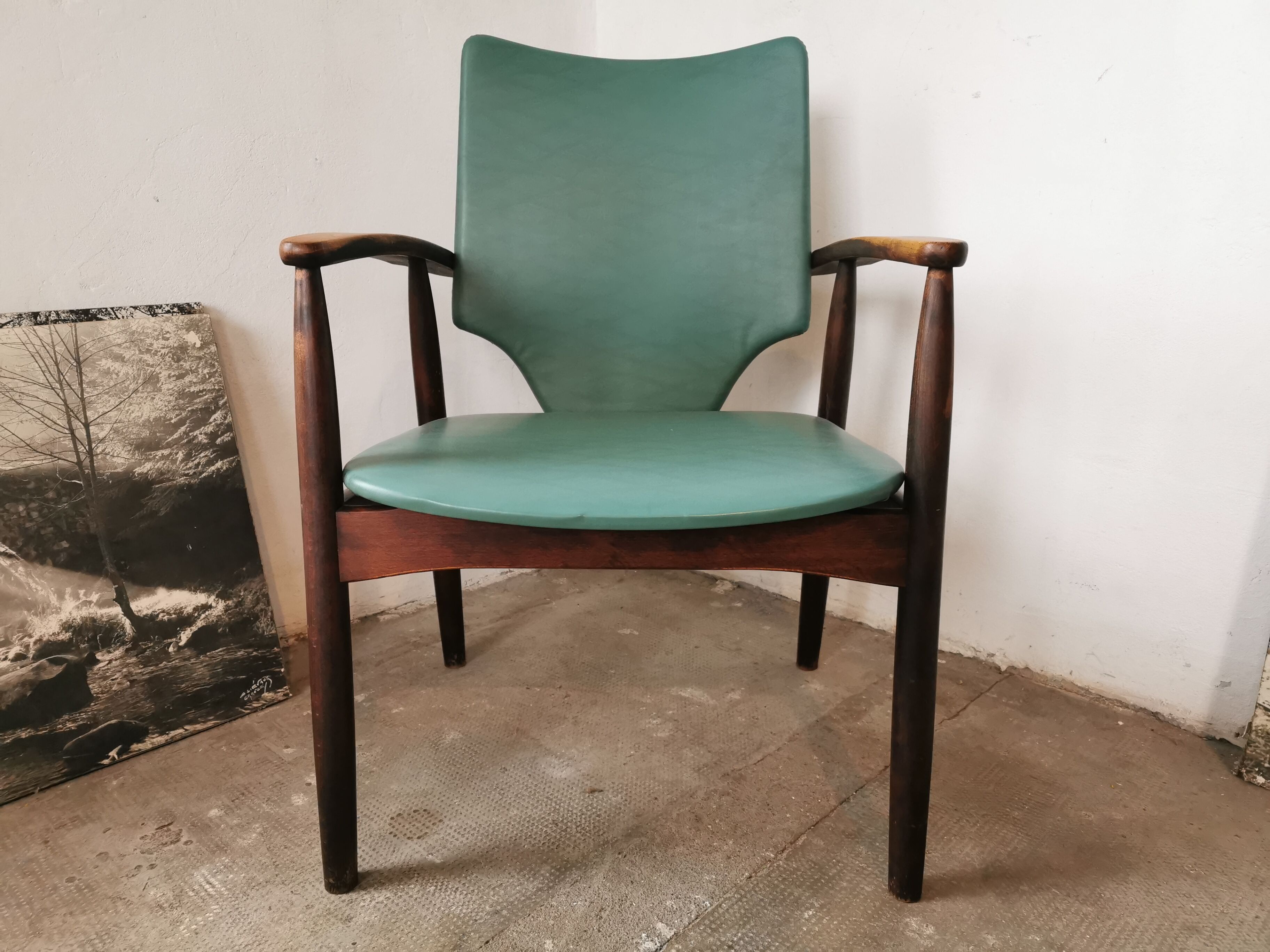 Fauteuil style scandinave 1970