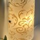Polished and screen-printed glass sconce by eglo