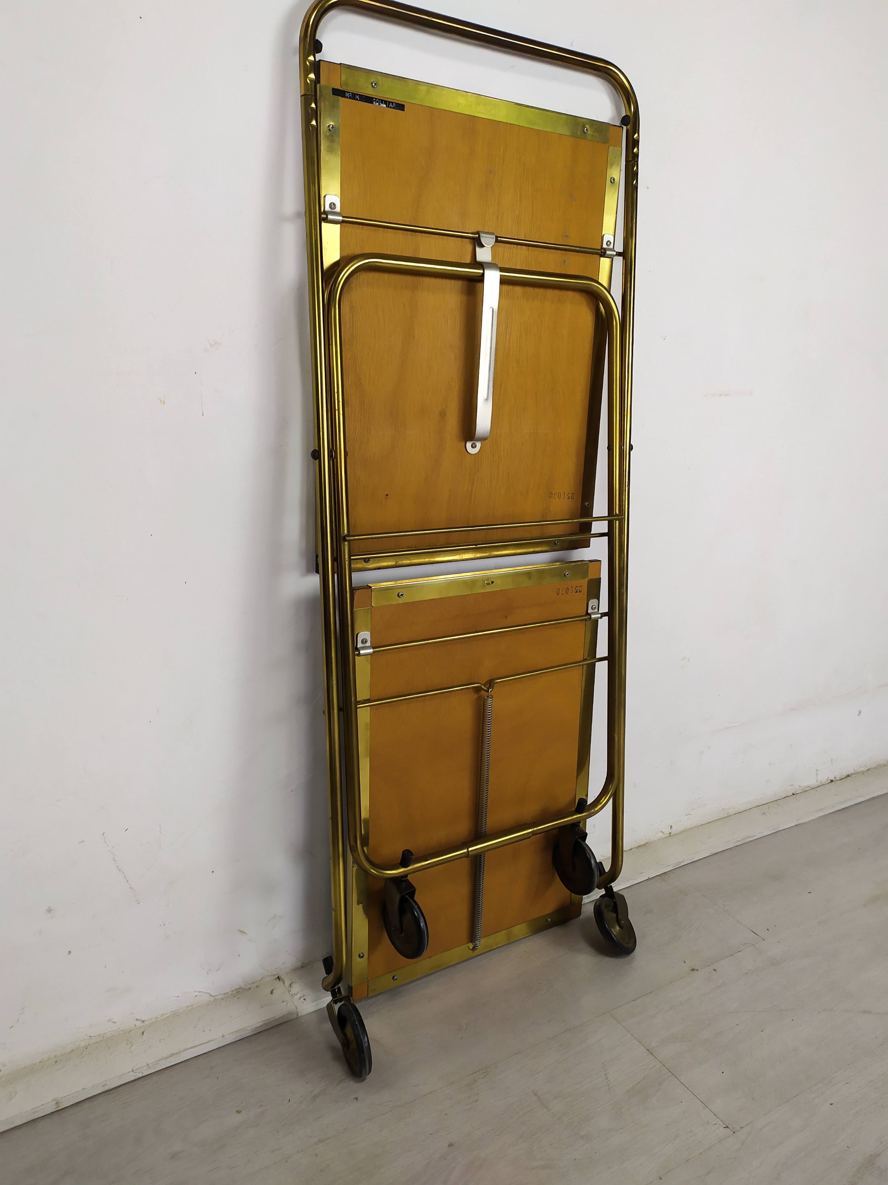 Vintage brass folding dessert