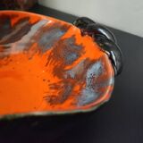Fat Lava Orange Black Ceramic Cup