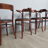 4 vintage bistro armchairs