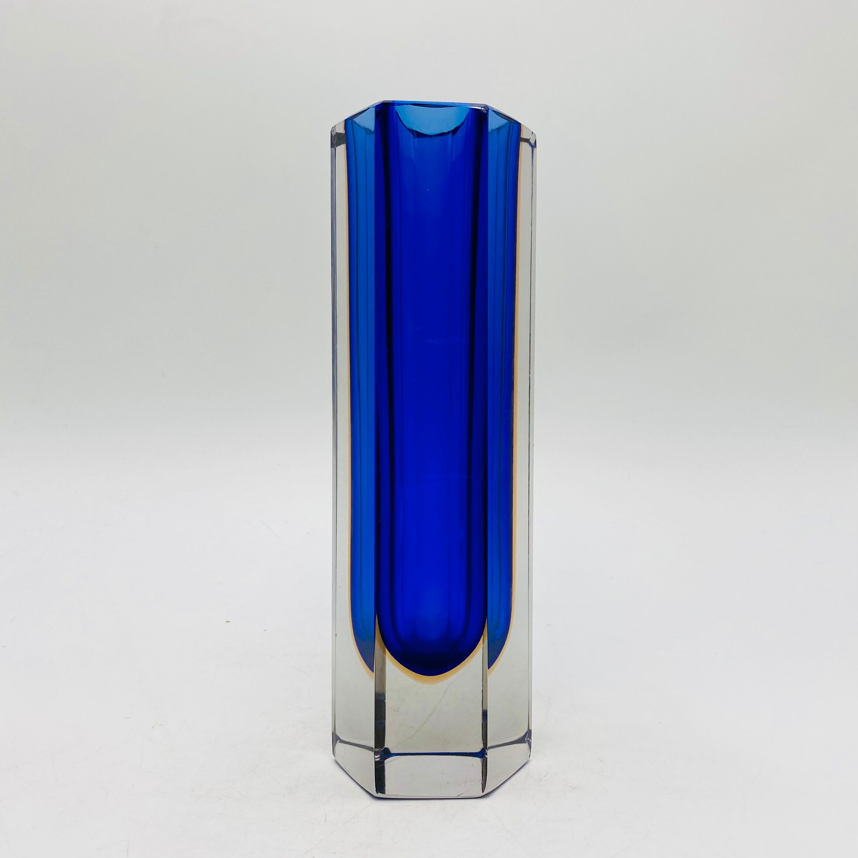 Vase soliflore en verre, provenance Murano, Italie (1970)