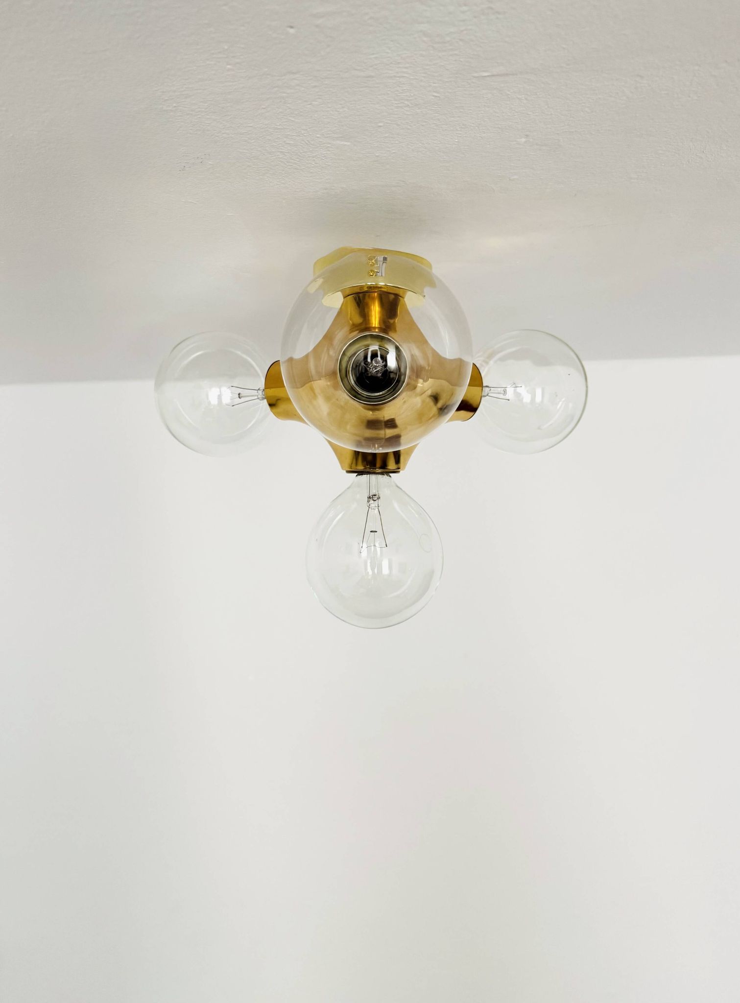 1 of 2 Sputnik Gemini Flush Lamps by Gebrüder Cosack