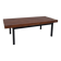 Banc en bois à lattes italien / table basse, 20e siècle
