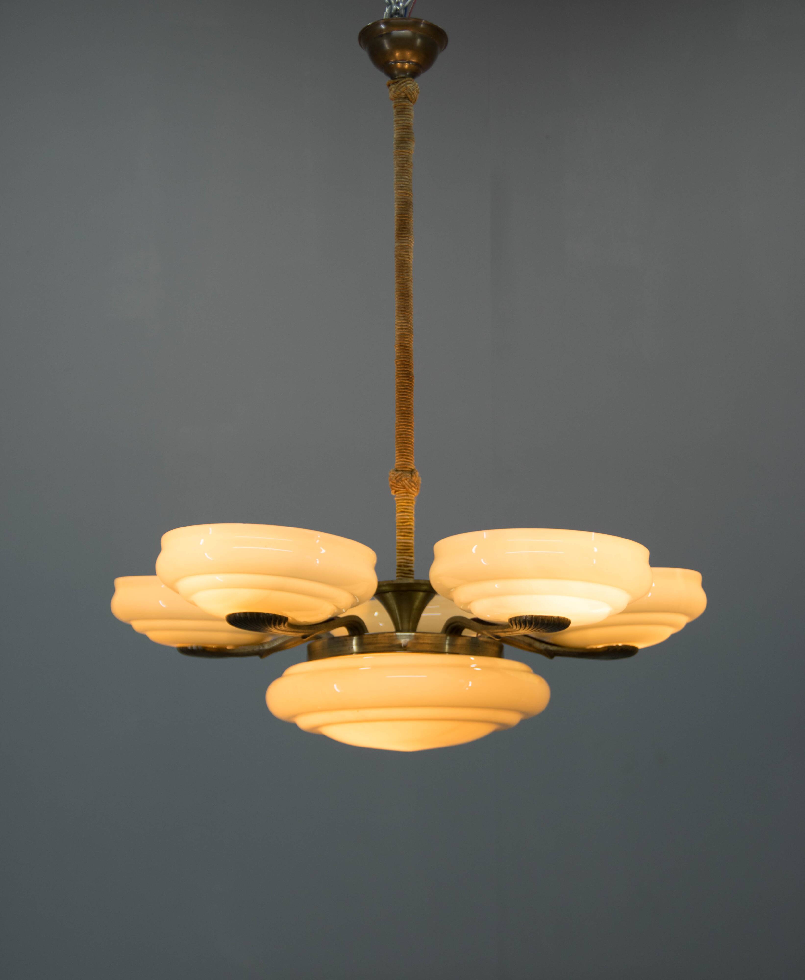 Art Nouveau Chandeiler, 1920s