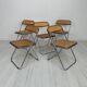 60s Vintage Plia Cane Folding Chair by Giancarlo Piretti - Anonima Castelli