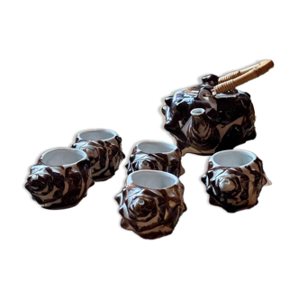 1960 (60's) tea or coffee service, shell shape, Vallauris