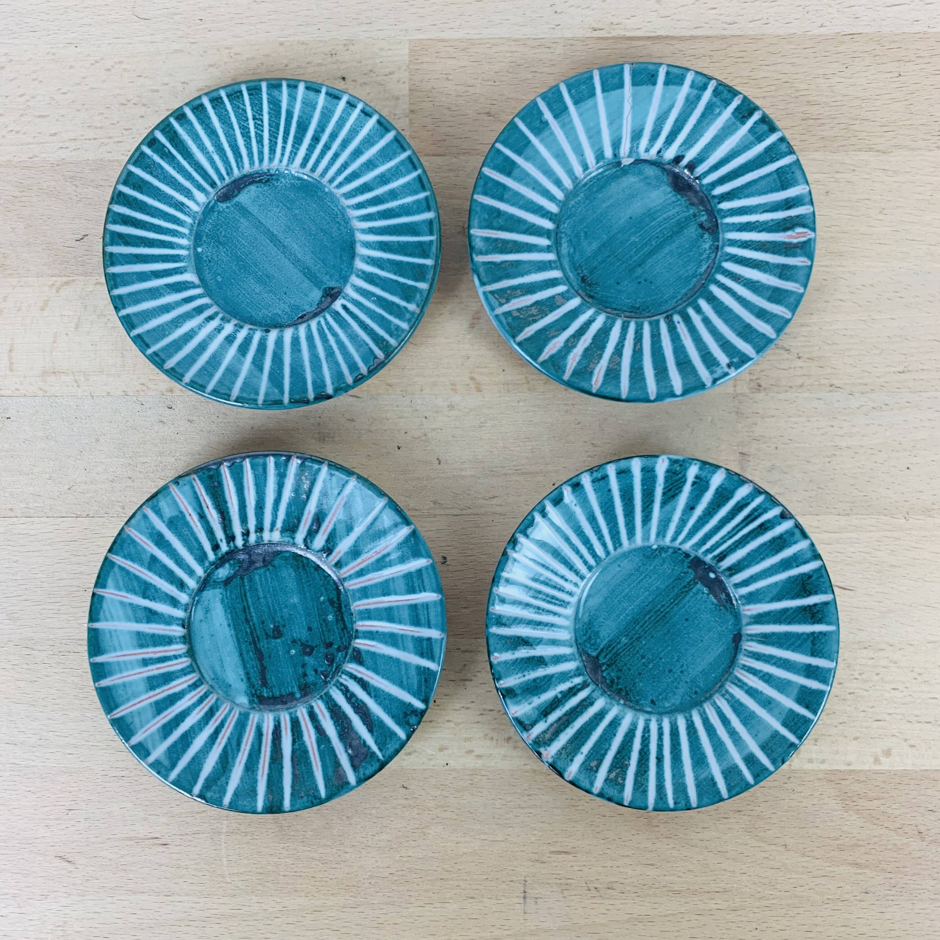 4 Robert Picault saucer plates