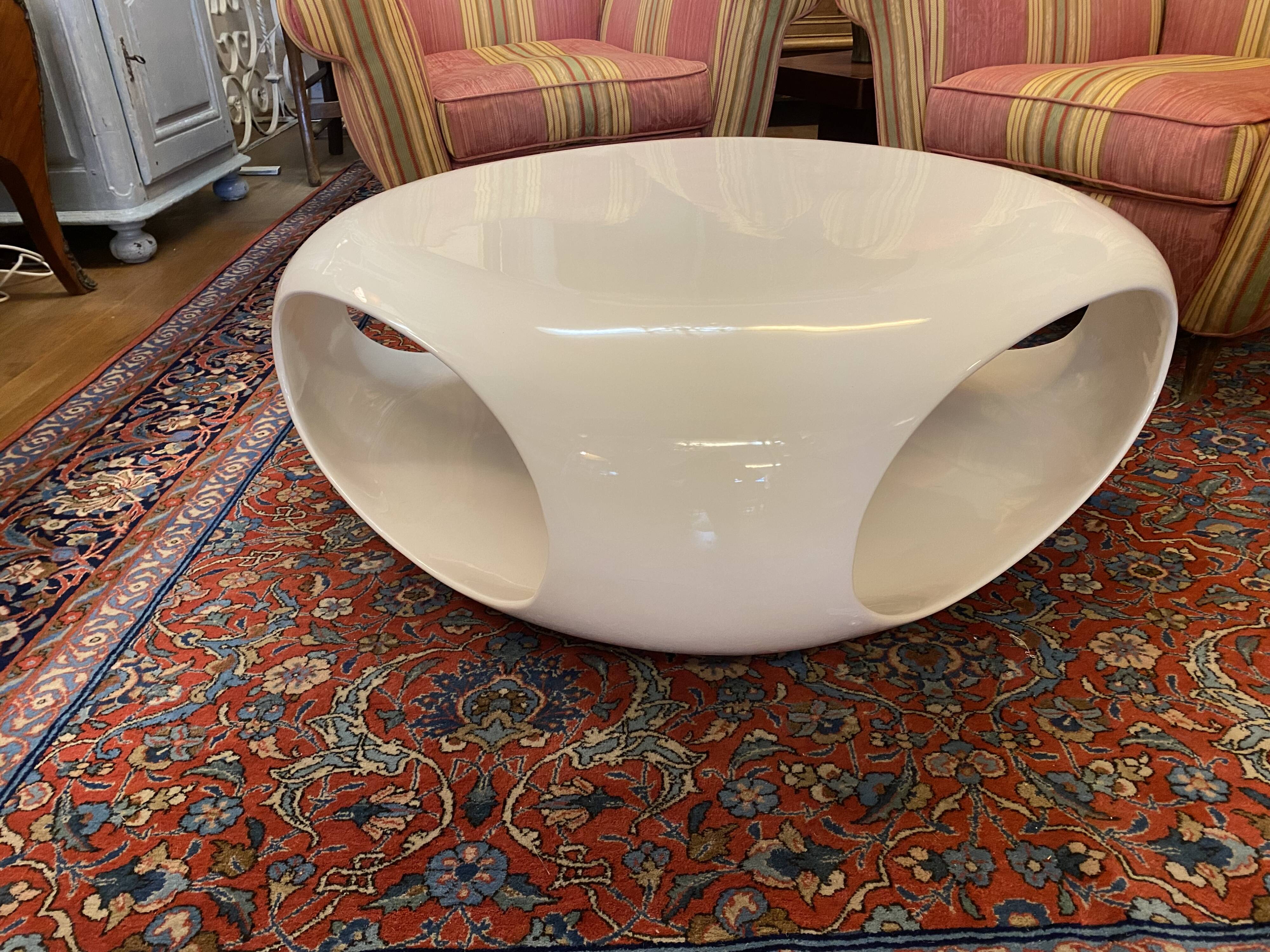 80s fiberglass coffee table