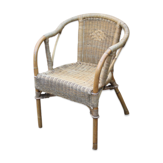 Fauteuil en osier