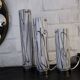 3 glass table lamps by Herstal, Denmark 1980