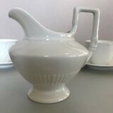 Fine white porcelain coffee service