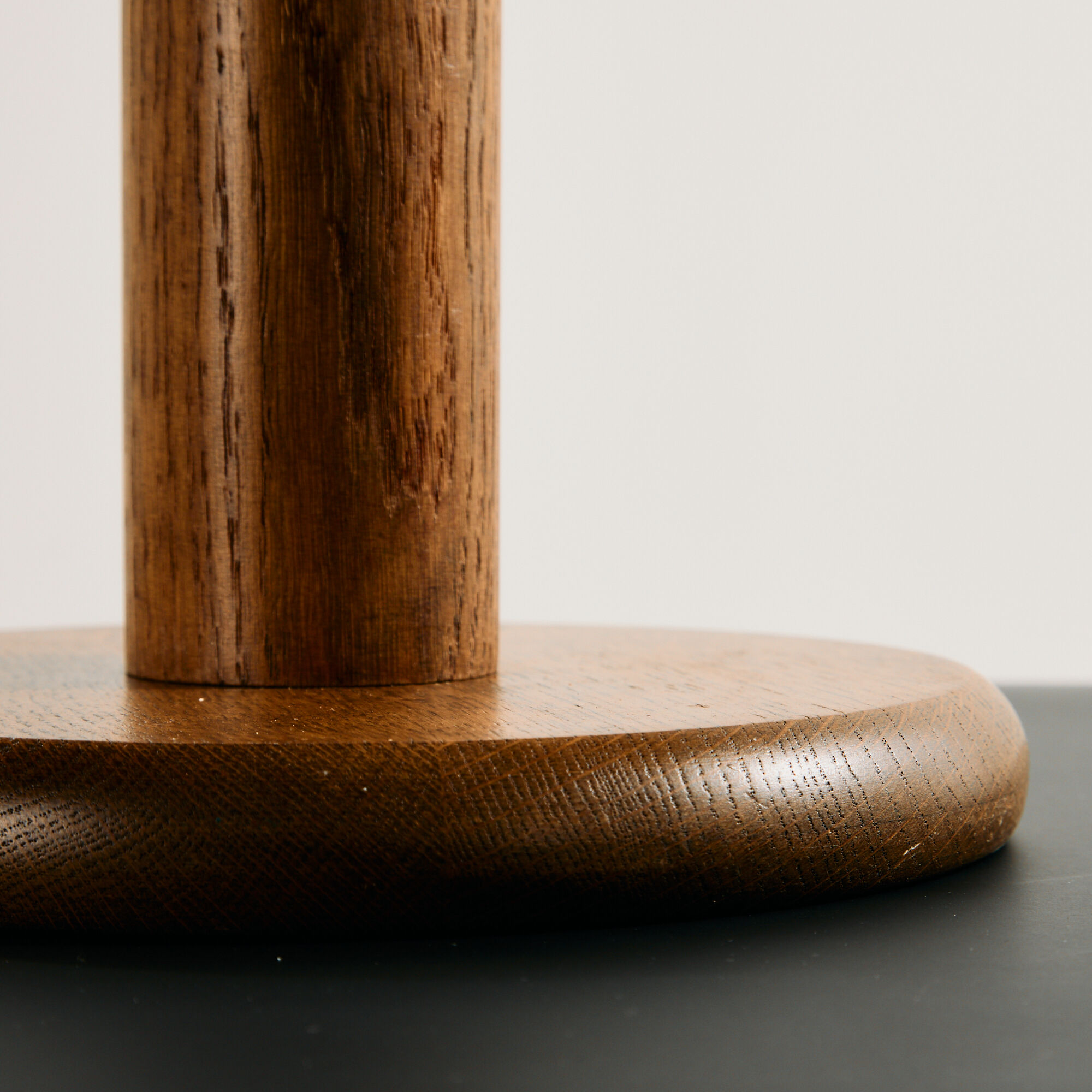 Oak table lamp by Temde Leuchten