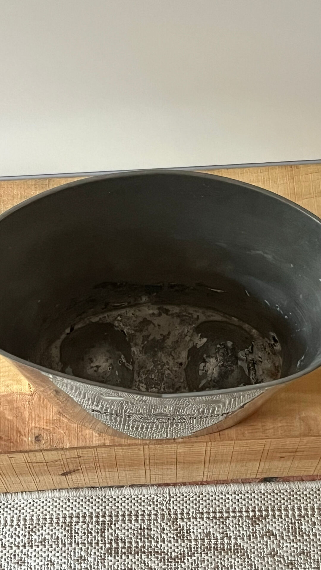 Moet Chandon Pewter Champagne Bucket. Vintage French Magnum Cooler