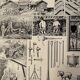 Lithography engraving on minerals and mines from 1928