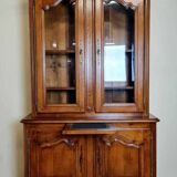 Vintage Rustic Bookcase In Solid Wood 20th Century