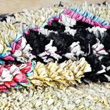 Vintage Moroccan Berber Boucherouite rug 345 x 128 cm (very good condition)