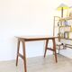 Danish high table in walnut, recently made.