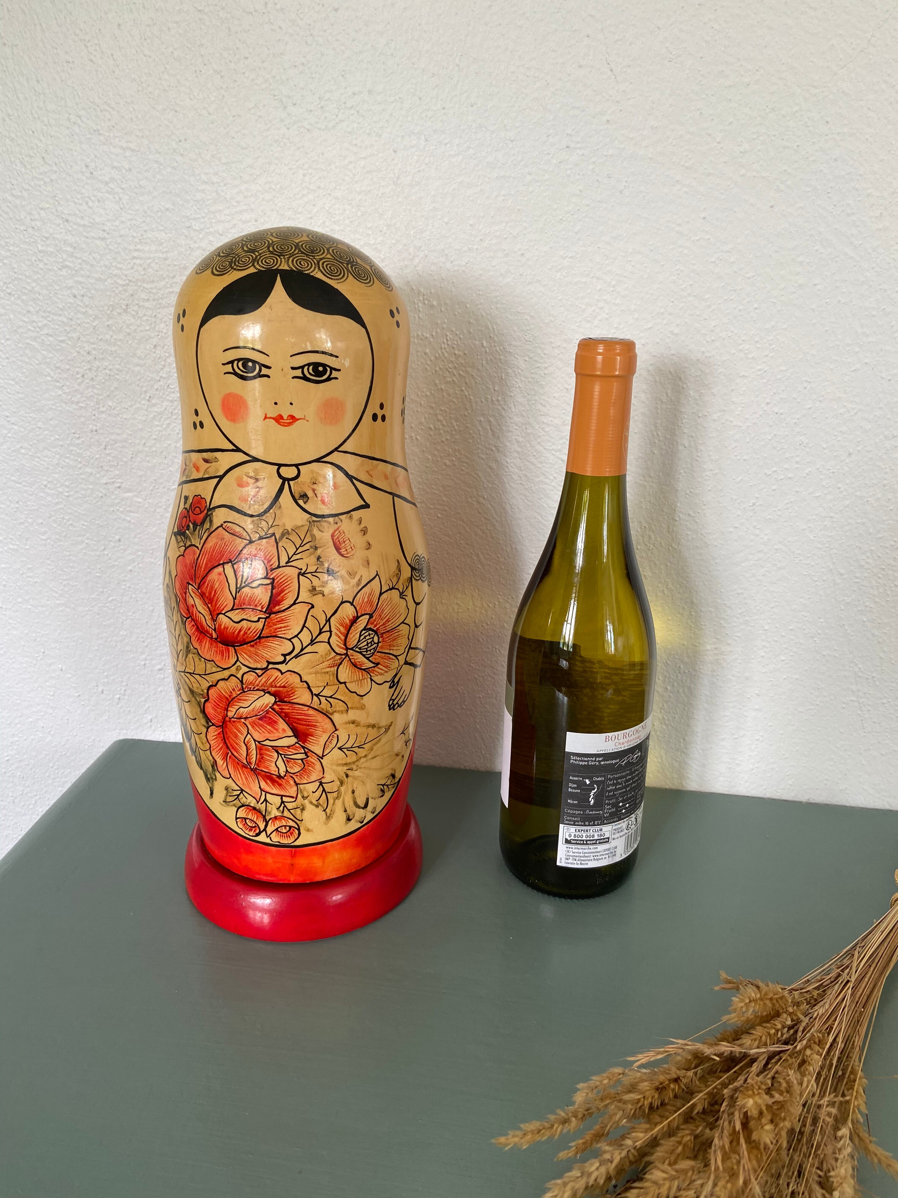 Russian Matriochka vintage doll stamped USSR